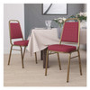 Flash Furniture Burgundy Fabric Banquet Chair,PK4 4-FD-BHF-1-ALLGOLD-0847-BY-GG