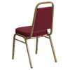 Flash Furniture Burgundy Fabric Banquet Chair,PK4 4-FD-BHF-1-ALLGOLD-0847-BY-GG