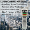 Multipurpose Grease, 14 oz, Can, Silicone Base, 500 Degrees F Max Op Temp, White  92016