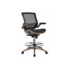 Flash Furniture Mesh Drafting Chair, Padded Flip-up BL-LB-8801X-D-GG
