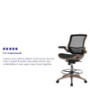 Flash Furniture Mesh Drafting Chair, Padded Flip-up BL-LB-8801X-D-GG