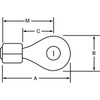 Sta-Kon Ring Terminal,Bare,20 AWG,18 AWG,PK100 NW18-10