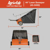 Agri-Fab 44 In. Wide Offset Steel Tow-Behind Lawn Sweeper 45-0492 736436