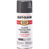 Rust-Oleum Stops Rust 12 Oz. Charcoal Gray Gloss Anti-Rust Spray Paint 7784830 773259