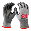 Cut-Resistant Dipped Gloves, Cut Level A5 ,Polyurethane ,Rough ,Large 1 PR