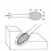 Manufacturer Varies Carbide Bur,Oval,1-4 In,1-8 Shank 310-002103