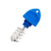 San Jamar Beverage Tap Plug,Plastic,Blue/White KLP200