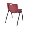 M Lightweight Stackable Sturdy Breakroom Chair (8 pack)- Burgundy  4700BY8PK