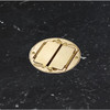 Hubbell Wiring Device-Kellems Floor Box Cover Tile Flange,Brass S1TFCBRS