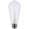 Satco Reminiscent 6W ST19 Loop Medium Base Flex Gray Filament LED Bulb S11527