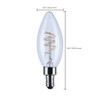 Satco 2pk Gry 4w B11 Led Bulb S10523R1 539235