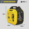 Champion 2500W Dual Fuel Recoil Inverter Generator with CO Shield 201323 518988