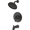 American Standard Glenmere Matte Black Single-Handle Lever Tub & Shower Faucet 1013932430 437191