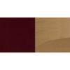 Barstool, Natural Wood, Burgndy Vinyl Sea, Seat Height Range: 31"  XU-DGW0008BARVRT-NAT-BURV-GG