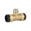 Sharkbite Tee, Brass, Push-Fit15-8", 3-4", 11-4" UXL08353522