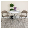 HERCULES Series Double Braced Gray Vinyl Folding Chair,PK2