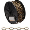 Campbell #10 40 Ft. Antique Brass Finished Metal Craft Chain T0722003N