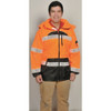 Rain Jacket, Reflective Piping, Polyester, Class 3 R, Orange, S  RWJ107-S-M