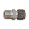Parker 1/2" x 5/8" CPI x MNPT 316 SS Male Connector 10-8 FBZ-SS