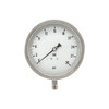 Industrial Pressure Gauge, 0 to 30 psi, 6 in Dial, 1/2 in NPT, Bottom Location