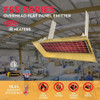 Infrared Overhead Electric Heater, 1, 3 Phase, Aluminum, 480V AC  P95-FSS-3