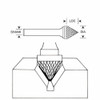 Manufacturer Varies Carbide Bur,Cone,1-4 In,1-4 Shank 310-002162