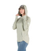 Berne Women's 2XL Heathered Seagrass Long Sleeve Hooded UPF Sun Shirt WSH13HSEAR520 743079