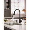Moen Nolia 1-Handle Pull-Down High Arc Kitchen Faucet, Matte Black 87071BL 408995