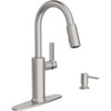 Moen Durani Pulldown Spot Resist Stainless Kitchen Faucet 87070SRS