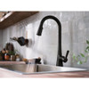 Mikah Matte Black One-Handle High Arc Pulldown Kitchen Faucet 87069BL 429274