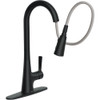 Mikah Matte Black One-Handle High Arc Pulldown Kitchen Faucet 87069BL 429274
