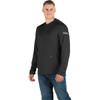 Berne Men's 2XL Black Long Sleeve Hooded UPF Sun Shirt SH13BKR520