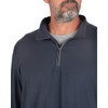 Berne Men's XL Navy Midweight UPF Quarter-Zip Shirt