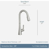 Moen Mikah Spot Resist Stainless One-Handle High Arc Pulldown Kitchen Faucet 87069SRS 483844