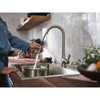 Moen Mikah Spot Resist Stainless One-Handle High Arc Pulldown Kitchen Faucet 87069SRS 483844