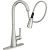 Moen Mikah Spot Resist Stainless One-Handle High Arc Pulldown Kitchen Faucet 87069SRS 483844