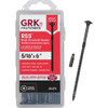 GRK RSS 5-16 In. x 6 In. Star Drive Washer-Head Black Structure Screw (25-Count) 95612 247615