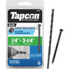 Tapcon 75ct 1/4x3.25 Bk Hh Scrw 24394