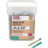 GRK Deck Elite #9 x 2-1/2 In. Star Drive Bugle-Head Deck Screw (400-Count) 19212