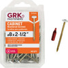 GRK #8 x 2-1/2 In. Star Drive White Cabinet Screw (80-Count) 120660