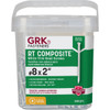 GRK RT #8 x 2 In. Star Drive White Composite Screw (605-Count) 16628 231946