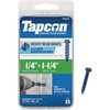 Tapcon 1/4 In. x 1-1/4 In. Hex Washer Head Concrete Screw Anchors (25-Count)