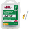 GRK RT #8 x 2-1/2 In. Star Drive White Composite Screw (100-Count) 96075