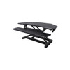 Standing Desk Converter, 28 in D X Yes H, 36 in W X Black