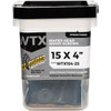 Big Timber #15 x 4 In. Wafer Head Black Wood Screw (25-Count) WTX154-25