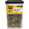 Big Timber #10 x 3 In. Yellow Zinc Star Drive Flat Head Wood Screw (5 Lb.)