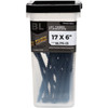 Big Timber #17 x 6 In. Hex Head Black Structure Screw (25-Count) BL176-25