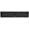 18x16x96 in Black Diamond Tread Aluminum Topsider Truck Box with Flip-Up Doors  1721770