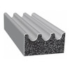 Trim-Lok Rubber Seal, Ribbed, 0.38"W x 500 ft. X113HT-500