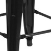 24" High Backless Black Metal Counter Height Stool  CH-31320-24-BK-GG